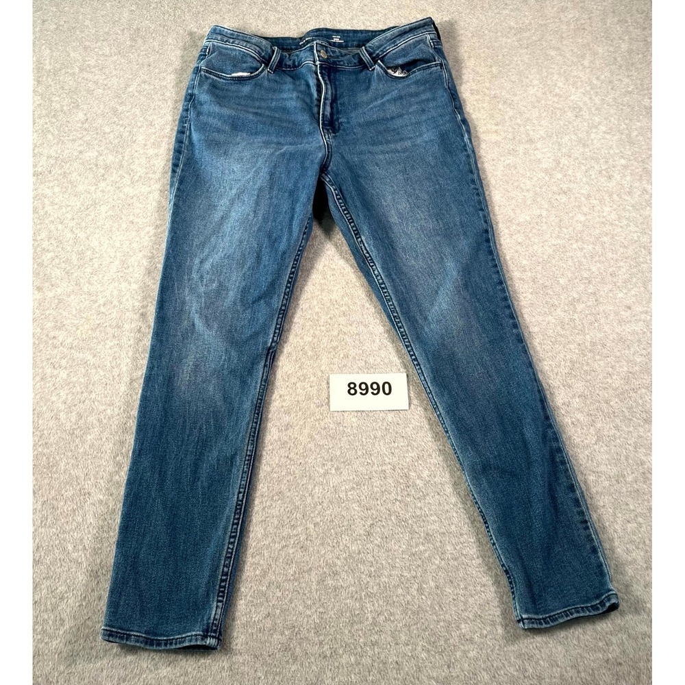 Old Navy Wow Super Skinny Jeans Womens 14 Blue Denim Cotton Stretch High Rise